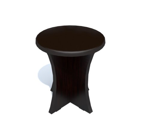 Taburet rotund tapitat wenge