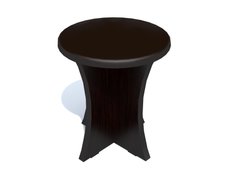 Taburet rotund tapitat wenge